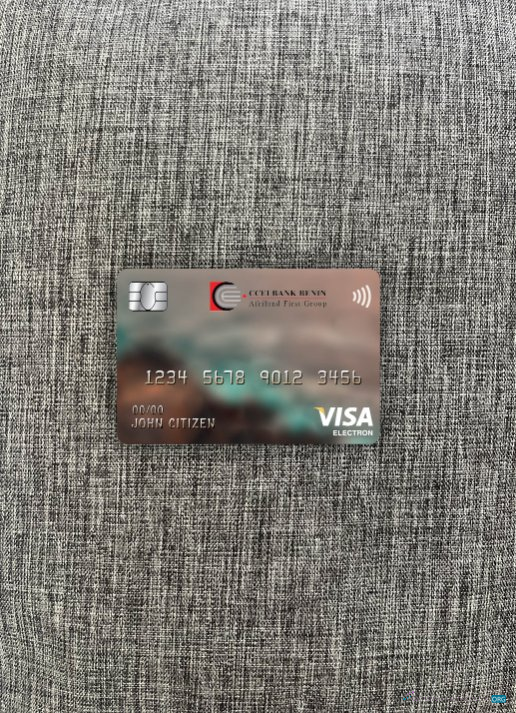 Download Equatorial Guinea CCEI bank visa electron card photolook front Photoshop template